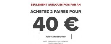 Crocs: 2 paires achetées au prix de 40€