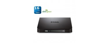 Cdiscount: D-Linkgo Switch 16 ports Gigabit à 49,99€ au lieu de 71,75€