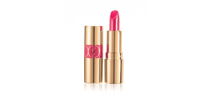 Yves Saint Laurent Beauté:  Mini rouge à lèvres Rouge Volupté Shine n°49 offert dès 30 € d'achats