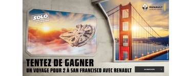 Renault: Gagnez un voyage pour 2 personnes à San Francisco pour vivre une expérience "Star Wars". 