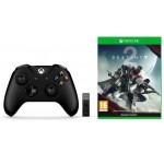 Fnac: Manette sans fil Xbox One + Adaptateur PC + le jeu Destiny 2 à 55,99€