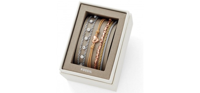 Fossil: Coffret cadeau multi-bracelets au prix de 69€ au lieu de 99€