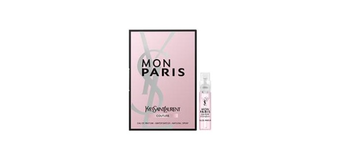 Yves Saint Laurent Beauté: Recevez un échantillon de l'Eau de Parfum Mon Paris Couture