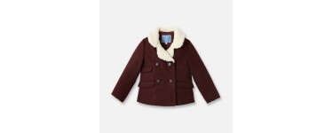 Jacadi: Manteau en drap de laine enfant fille à 74,50€ au lieu de 149€ 