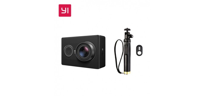 AliExpress: Xiaomi Camera Action YI 1080 P avec Bâton  selfie blanc Haute-Définition à 37.95€ au lieu de 82.50€