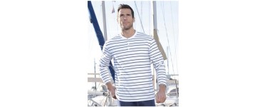 Atlas for Men: [Offre privilège] - Tee-Shirt esprit marinière à -50%