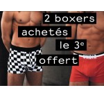 Undiz: 2 boxers Homme achetés = le 3ème offert