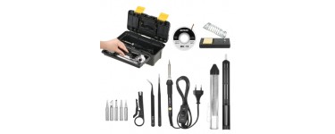 TomTop: Kit fer à souder Meterk 60W 14 pièces avec mallette de rangement à 14,93€ au lieu de 21,99€