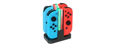 Rosegal: Station de recharge pour 4 manettes Nintendo Switch Joy-Con à 5,86€ au lieu de 10,68€