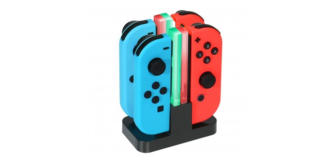 Rosegal: Station de recharge pour 4 manettes Nintendo Switch Joy-Con à 5,86€ au lieu de 10,68€