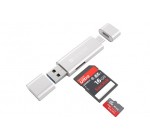 MacWay: Satechi Lecteur de cartes SD et Micro SD Argent - USB-C et USB 3.0 à 19,99€ au lieu de 24,99€