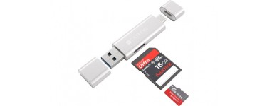 MacWay: Satechi Lecteur de cartes SD et Micro SD Argent - USB-C et USB 3.0 à 19,99€ au lieu de 24,99€