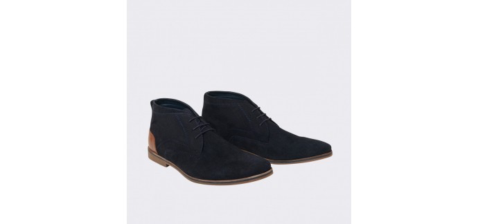 Devred: Desert boots homme en croûte de cuir à 45€ au lieu de 89,99€