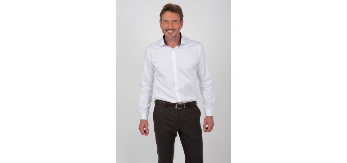 Father & Sons: Chemise slim en coton blanc à 39,90€ au lieu de 59,90€