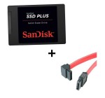 Rue du Commerce:  SANDISK - SSD PLUS 240 Go + câble SATA à 74,90€ au lieu de 99,90€