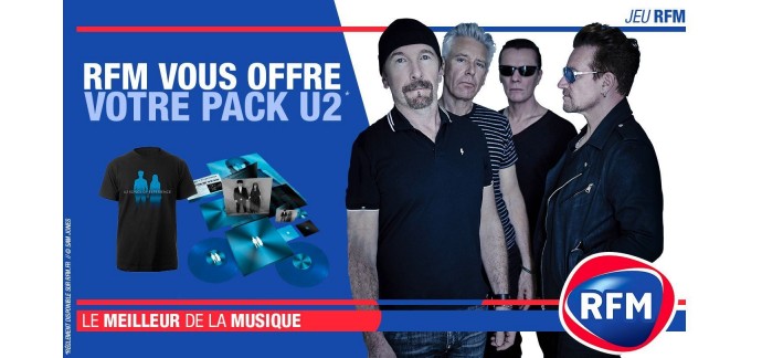 RFM: Des packs U2 (vinyle + CD + t-shirt + affiche) à gagner