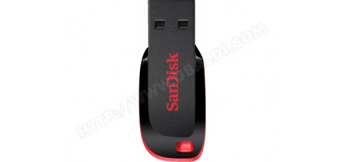 Ubaldi: SANDISK - Clé USB Clé USB 2.0 Cruzer Blade 128Go à 60€ au lieu de 69€