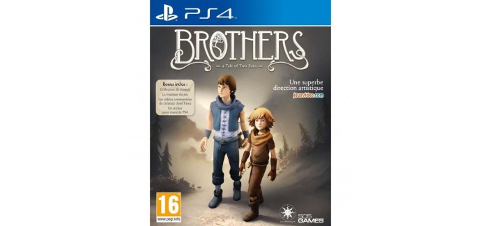 Cdiscount: Brothers : A Tale of Two Sons Edition Reissue Jeu PS4 à 22,99€ au lieu de 36,02€