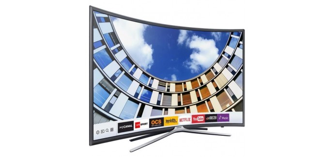Cdiscount: SAMSUNG UE49M6350A TV LED Incurvée Full HD 123 cm (49") - Smart TV à 569,99€ au lieu de 923,46€