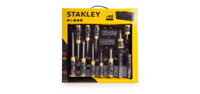Cdiscount: Set de 48 outils à main Stanley STHT0-70887 - avec housse de transport à 18,99€ au lieu de 25,57€