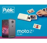 Public: Un smartphone Motorola Moto Z²Play et son module insta-share Polaroid à gagner