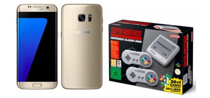 Rue du Commerce: Smartphone Samsung Galaxy S7 + Nintendo Classic Mini Super Nes à 349€ (dont 70€ via ODR)