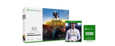Microsoft: Pack Xbox One S FIFA 18 + PLAYERUNKNOWN'S BATTELGROUNDS à 299€ au lieu de 429,97€