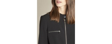 Maison 123: Veste noire compacte façon blouson Chataigne au prix de 75€ au lieu de 150€