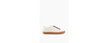 Esprit: Sneakers femme en simili cuir à imprimé coeur au prix de 34,99€ au lieu de 69,99€