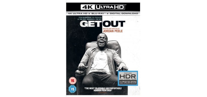 Zavvi: Get Out : 4K Uktra HD - BluRay , 2 pour 34€ au lieu de 23,19€ l'un