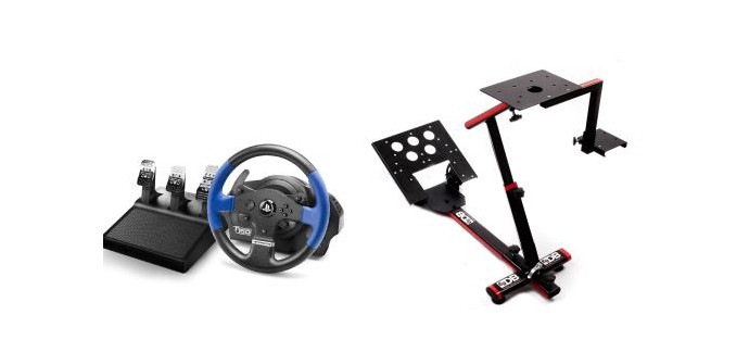 Fnac: Volant Thrustmaster Force Feedback T150 RS Pro + Support 69DB Wheel Stand à 229€ aui lieu de 378€