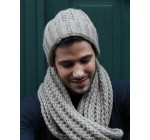 Father & Sons: Bonnet gris en laine tricotée à 9,95€ au lieu de 19,90€