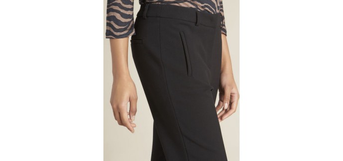 Maison 123: Pantalon tailleur noir femme à zip valero au prix de 49,50€ au lieu de99€