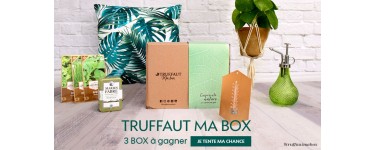 Truffaut: 3 box Truffaut "ma box" thème Empreinte nature à gagner