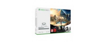 Cultura: Xbox One S 1TB Blanche + Assassin's Creed Origins + Rainbow Six Siege à 229,99€ au lieu de 299,99€