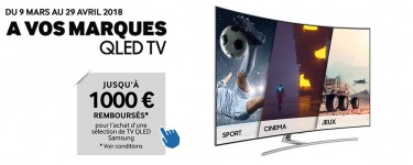 Iacono: Jusqu'à 1000€ remboursé sur une selection de TV Qled Samsung 