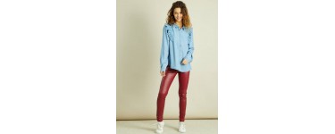 Kiabi: Pantalon femme skinny enduit au prix de 16€ au lieu de 20€