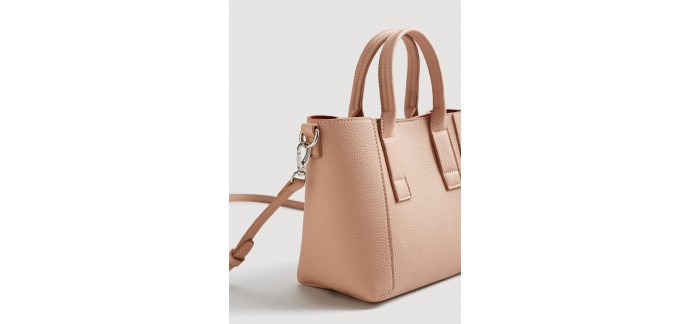 Mango: Sac tote effet cuir grainé au prix de 12,99€ au lieu de 19,99€