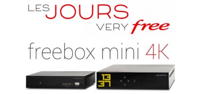 Free: Abonnement Internet Fibre Freebox Mini 4K à 14,99€/mois au lieu de 29,99€ pendant 1 an