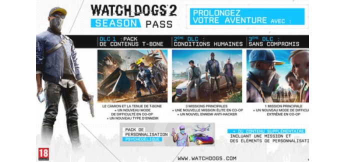 Ubisoft Store: 66% de réduction sur WATCH_DOGS 2 - GOLD EDITION