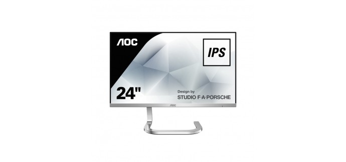 Materiel.net: Écran PC AOC PDS241 - design by studio F.A Porsche 23,8" à 149,90€ au lieu de 199,99€