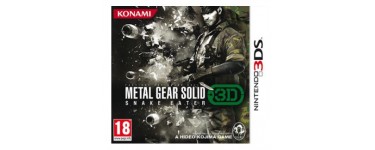 Nintendo: Jeu Nintendo 3DS - Metal Ggear Solid : Snake Eater 3D, à 9,99€ au lieu de 19,99€