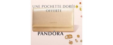 Pandora: 1 pochette dorée Pandora offerte dès 99€ d'achat de bijoux