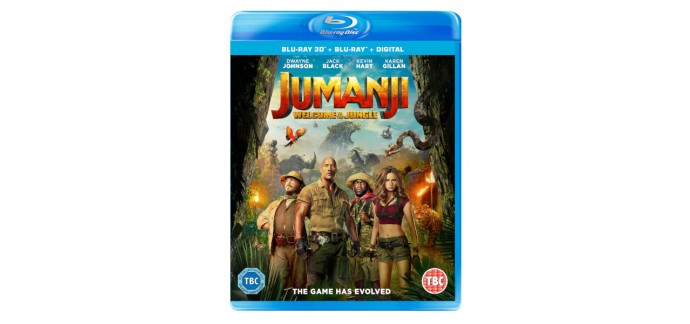 The Hut: Blu-Ray 3D - Jumanji : Welcome To The Jungle (includes 2D Version), à 23,39€ au lieu de 32,75€