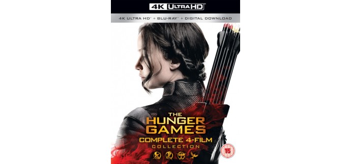 The Hut: 4K Ultra HD - Complete 4 Film Collection : The Hunger Games, à 78,39€ au lieu de 116,99€ 