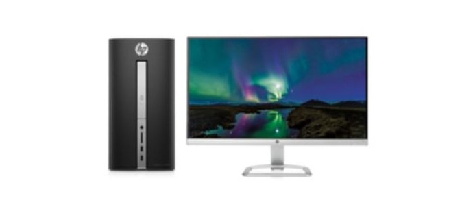 Office DEPOT: PC de Bureau 570-p010nf+24es ET Ecran Pavilion, à 658€ au lieu de 731,5€ 