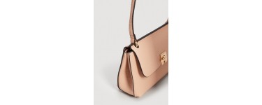 Mango: Sac porté croisé effet grainé couleur nude au prix de 12,99€ au lieu de 19,99€