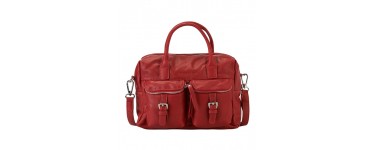 Galeries Lafayette: Sac bowling en cuir rouge Arthur & Aston au prix de 107,40€ au lieu de 170€