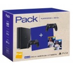 Fnac: PS4 Slim 500 Go Noir + 2e Manette Dual Shock 4 Noir V2 + FIFA 18 + Le Guide FIFA 18 à 299,99€