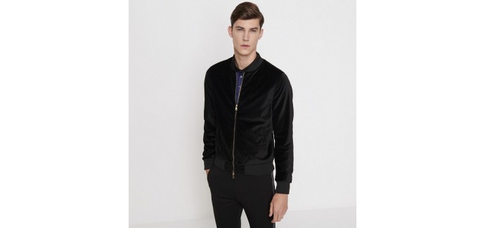 Devred: Blouson homme casual uni en velours et col teddy d'une valeur de 62,99€ au lieu de 89,99€